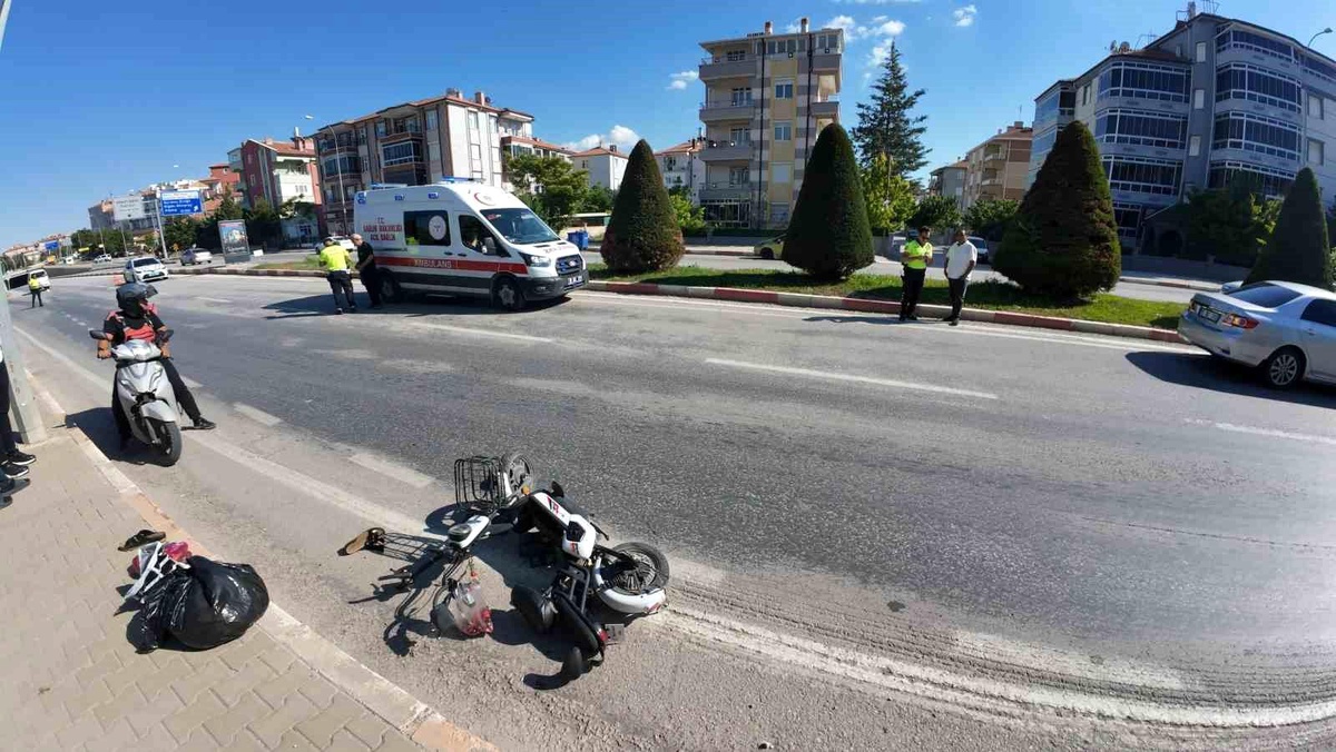 Karaman\'da Elektrikli Bisiklet Kazası