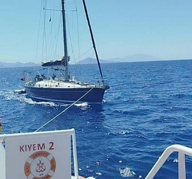 Marmaris’te Sürüklendi, Kurtarıldı