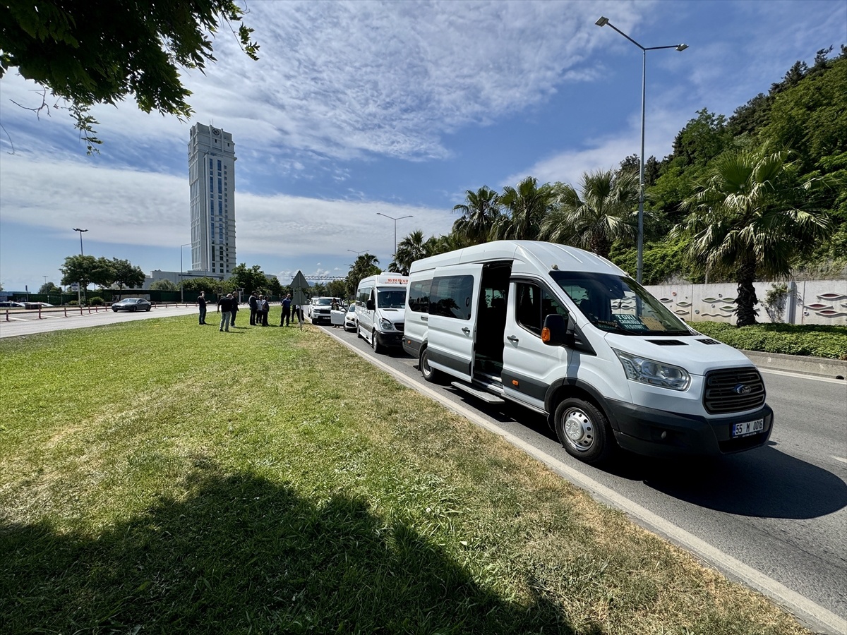 Samsun\'da Zincirleme Trafik Kazası: 1 Yaralı