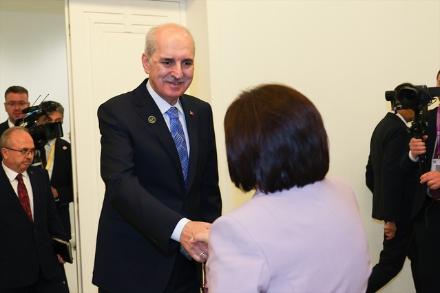 Kurtulmuş ve Gafarova Bakü’de Görüştü