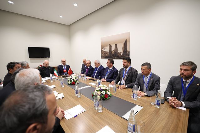 Kurtulmuş ve Kalibaf Bakü’de Görüştü