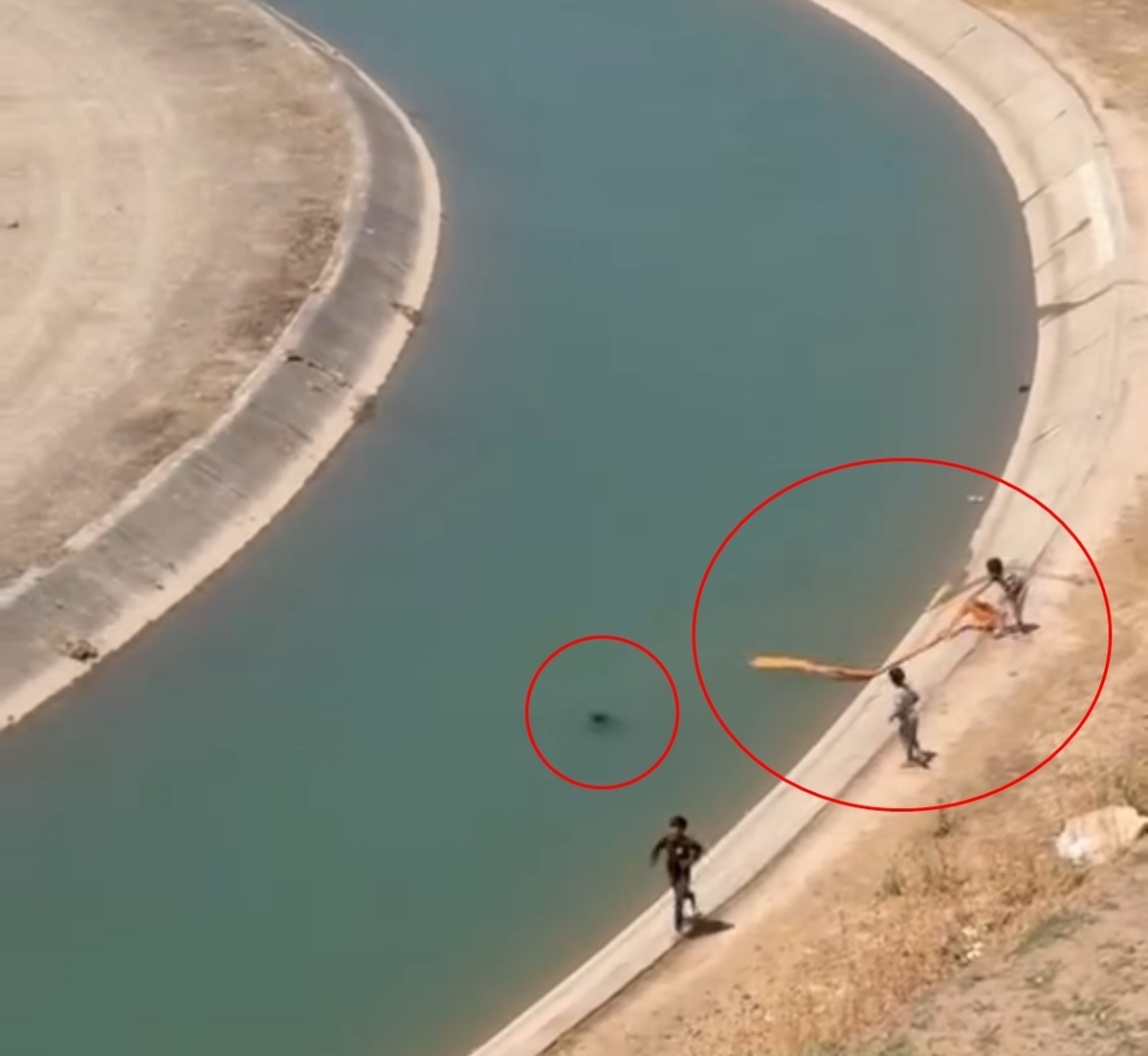 Batman\'da Sulama Kanalında Kurtarma