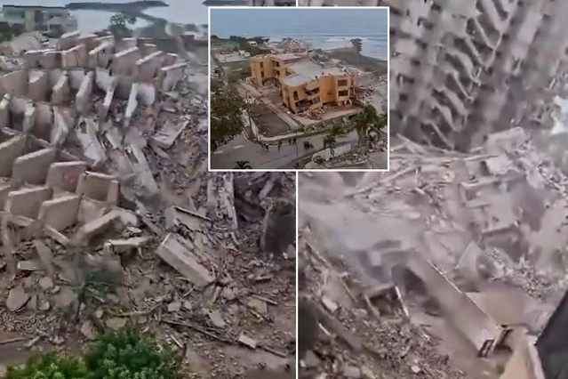 Art arda 2 deprem ülkeyi yerle bir etti! Görüntüdeki çığlıklar yürek dağladı