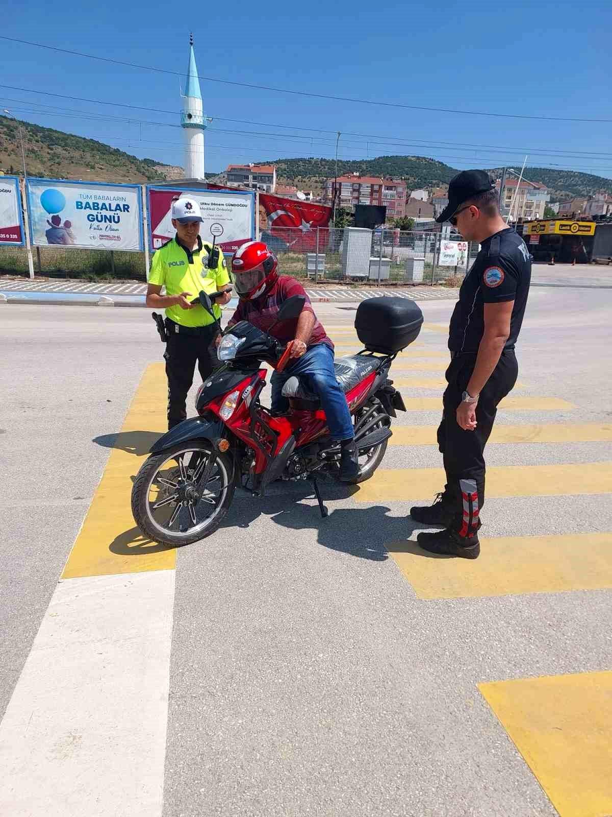 Bozüyük\'te Motosiklet Denetimi