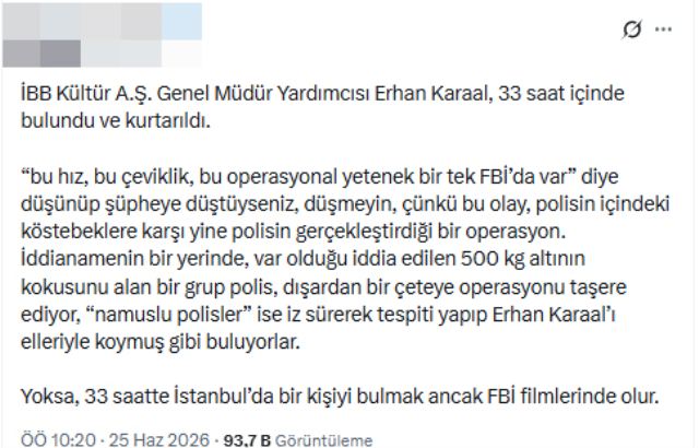 Emniyete hakaret: Gözaltı kararı