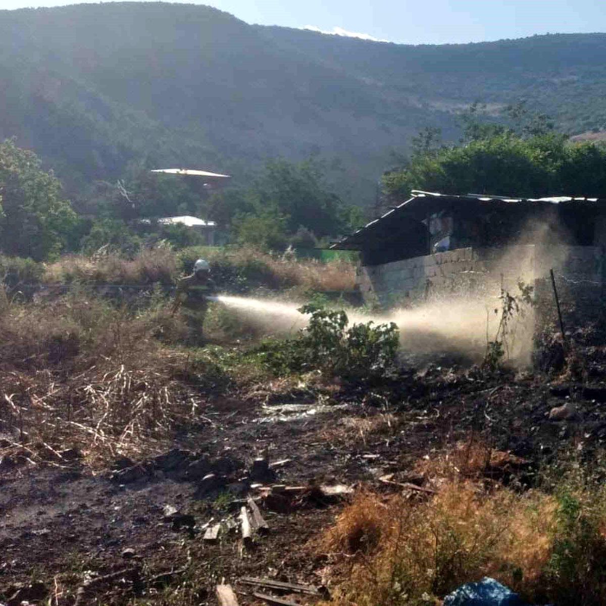Hassa\'da Bahçede Yangın Kontrol Altına Alındı
