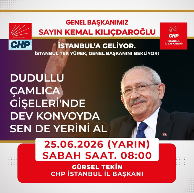 Kılıçdaroğlu'nun İstanbul programı iptal edildi
