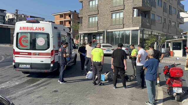 Darıca’da Otomobil-Motosiklet Kazası