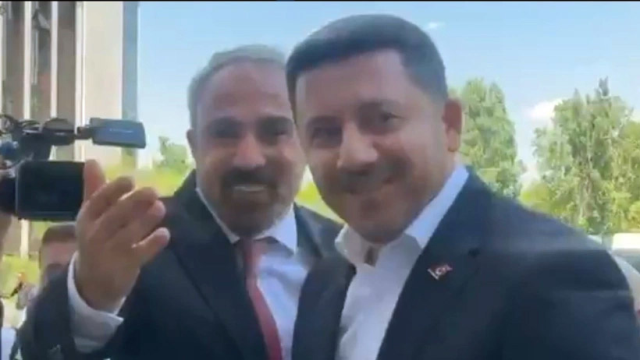 Rasim Arı ve Mesut Özarslan, AK Parti Genel Merkezi’nde