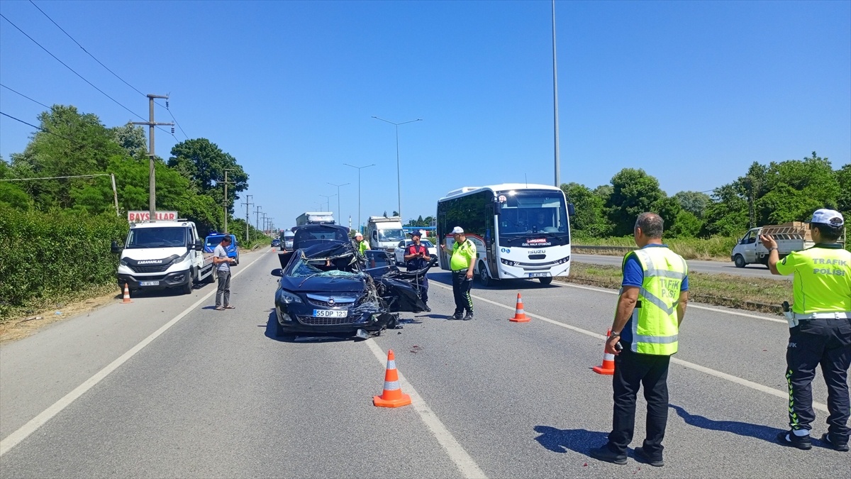 Samsun\'da Trafik Kazası: Bir Kişi Ağır Yaralandı