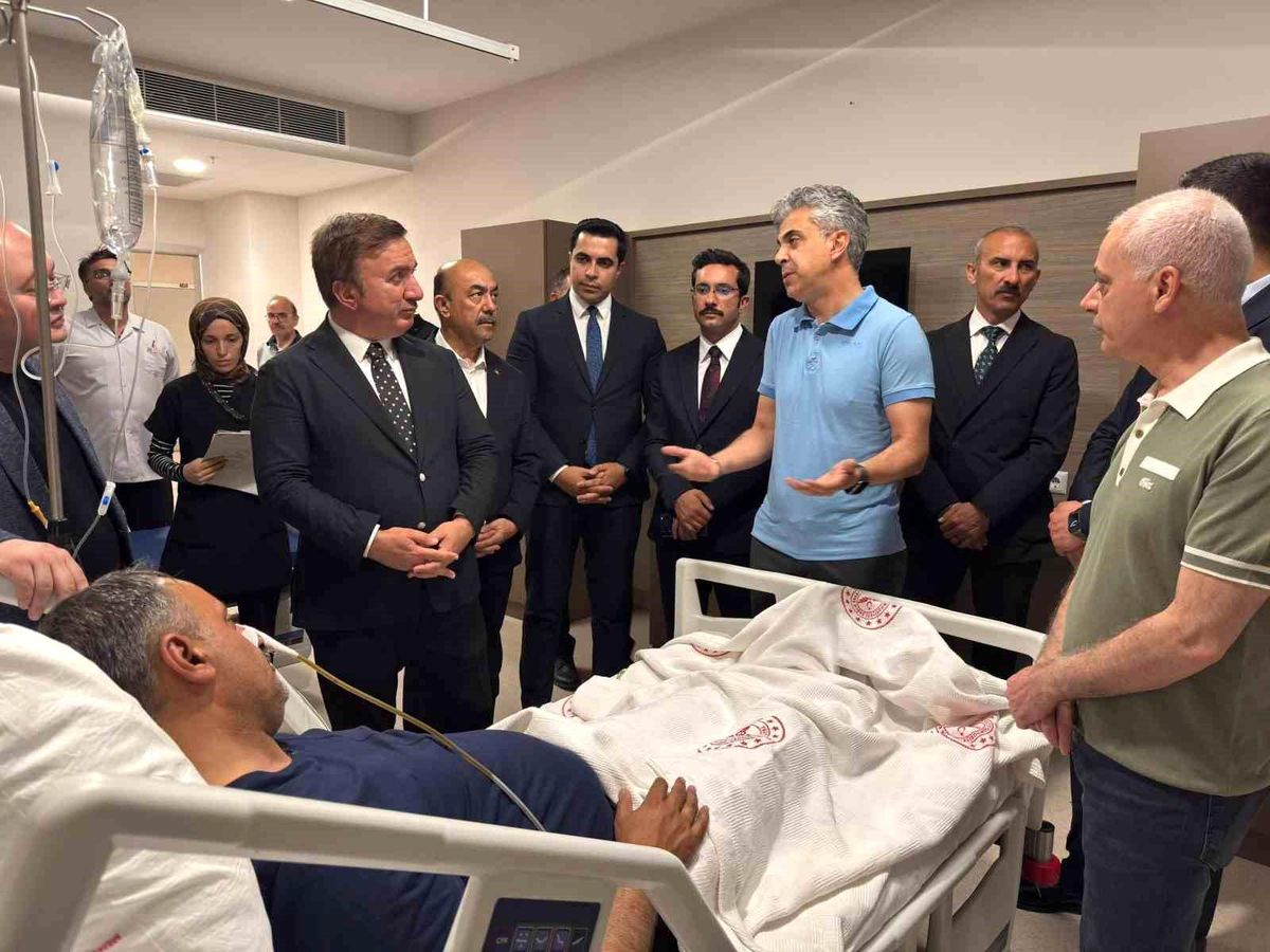 Vali Aydoğdu, Başkan Elçi\'nin sağlık durumu hakkında bilgi aldı