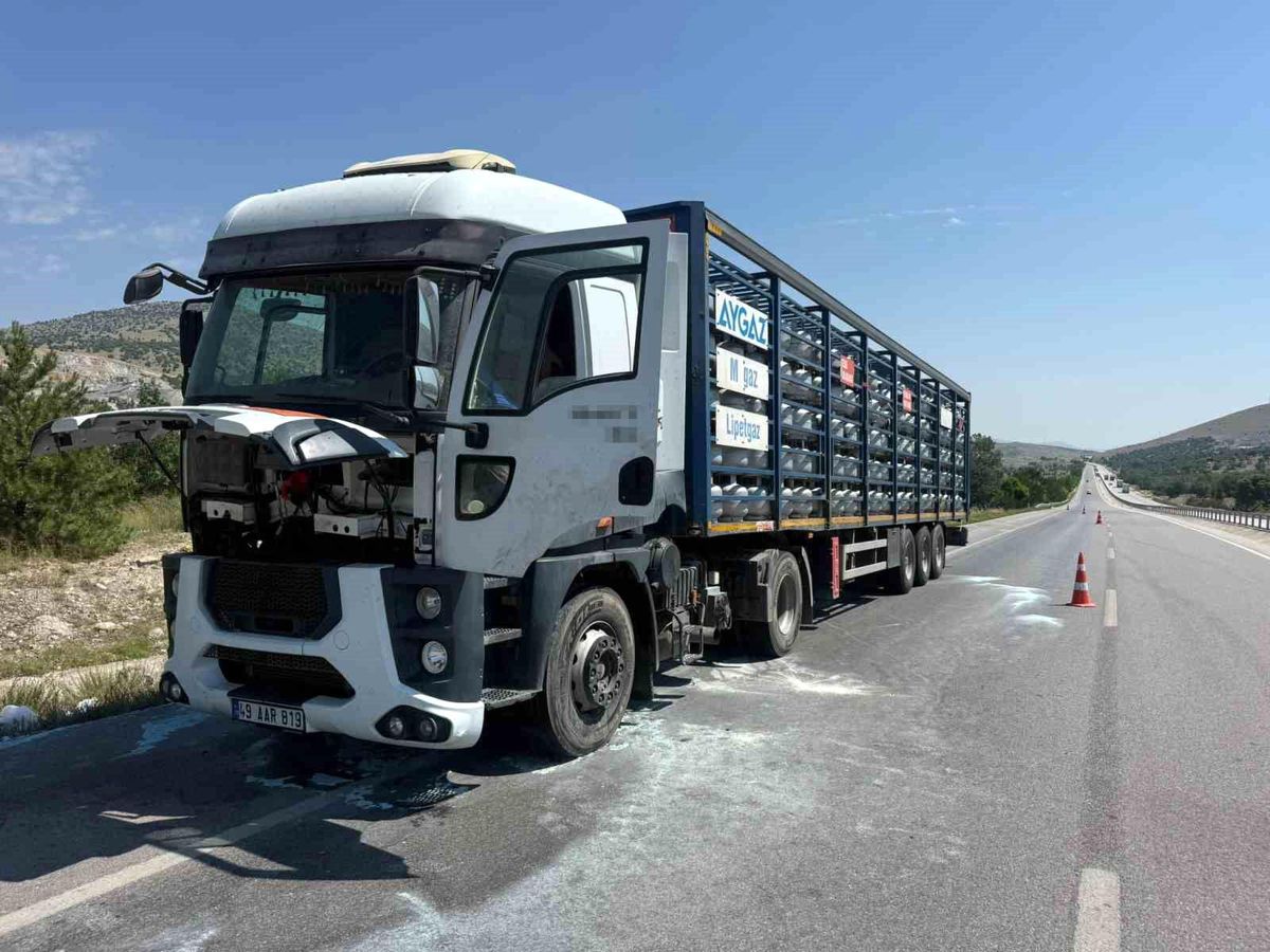 Bayat\'ta TIR Yangını Korkuttu