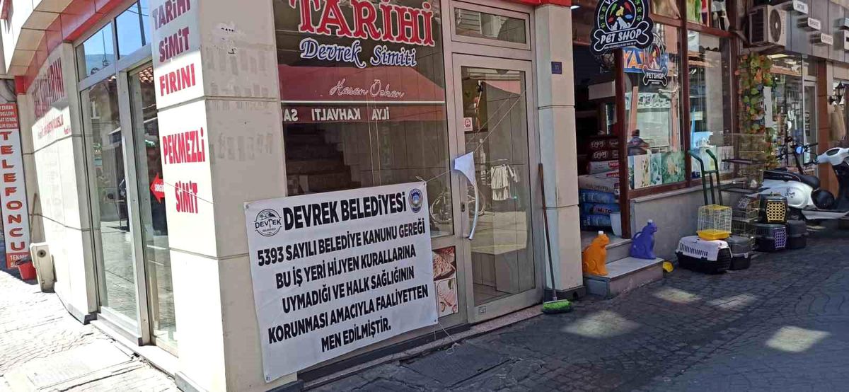 Devrek\'te kurallar uymayan işyeri mühürlendi