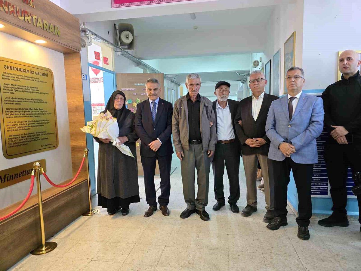 Yozgat\'ta karne töreninde şehit hatıra köşesi açıldı
