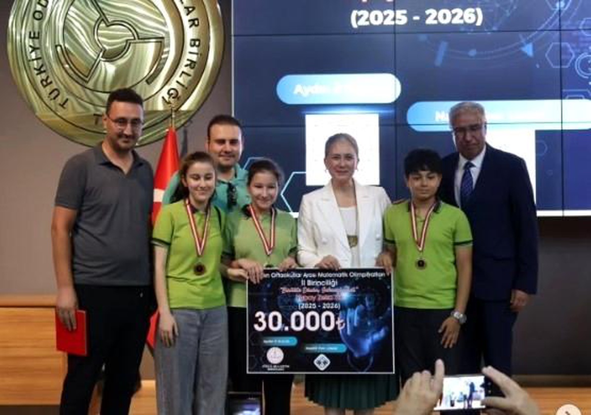 Köşk 100. Yıl Ortaokulu Matematik Olimpiyatları\'nda Birinci