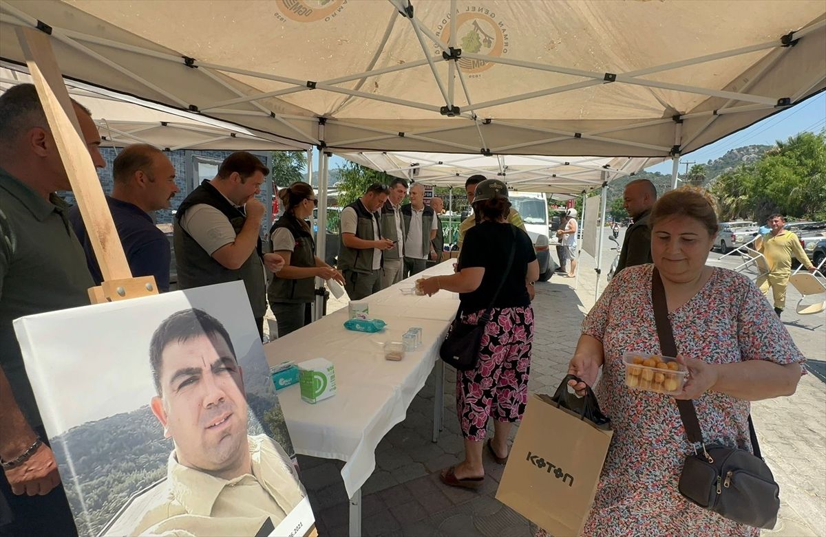Marmaris\'te orman şehitleri için anma