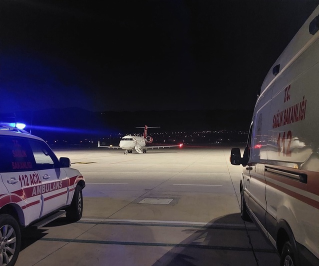 Tokat’tan Ankara’ya Ambulans Uçakla Sevk