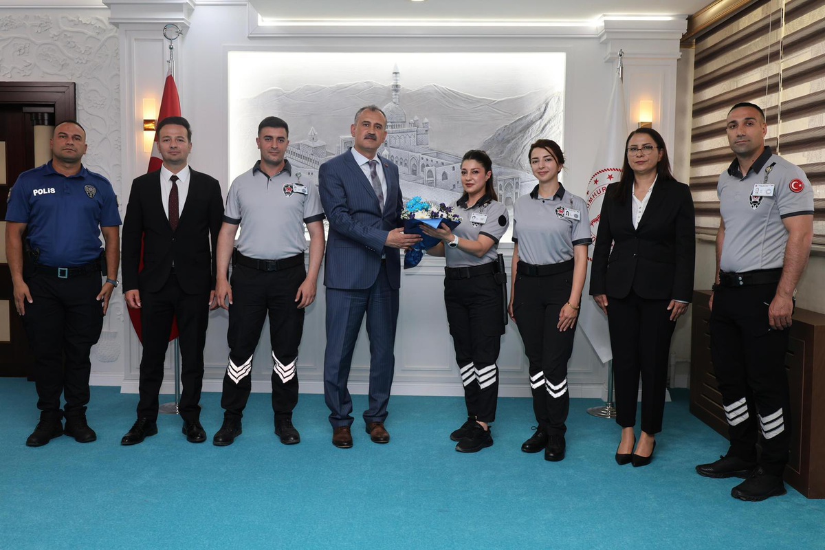 Vali Bozkurt özel güvenlik heyetini kabul etti