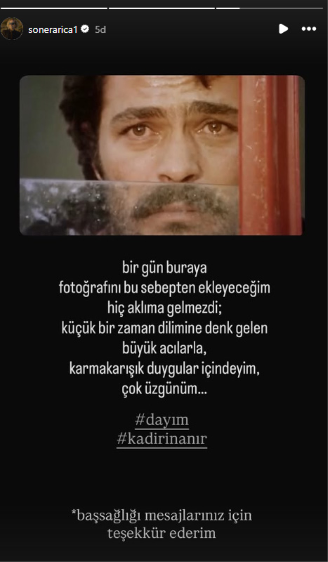 3 günde 2 büyük acı! Soner Arıca'dan dayıcı Kadir İnanır'a yürek burkan veda