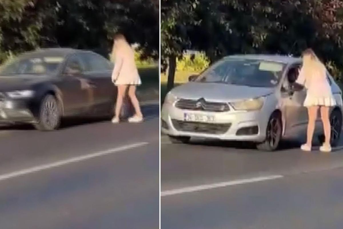Alkollü Kadın Yolda Araçların Önüne Atladı