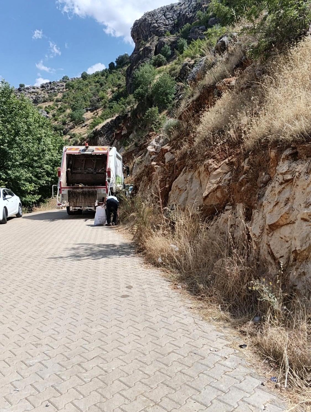 Çermik\'te turizm bölgesinde temizlik