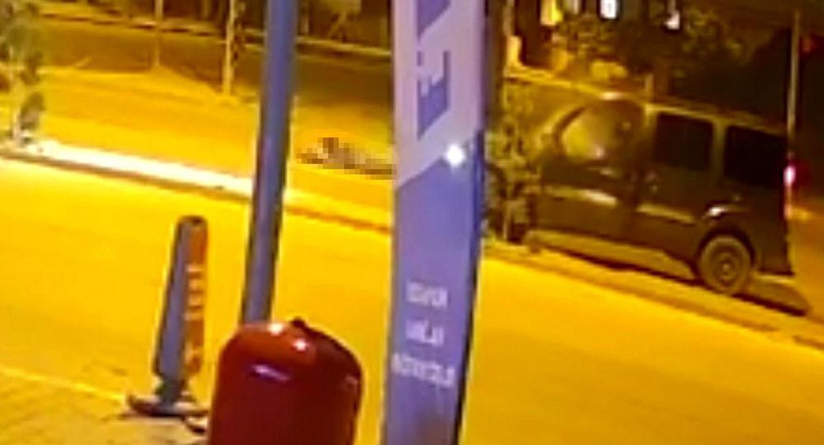 Karaman\'da belediye işçisinin ölümüyle sonuçlanan kaza kamerada