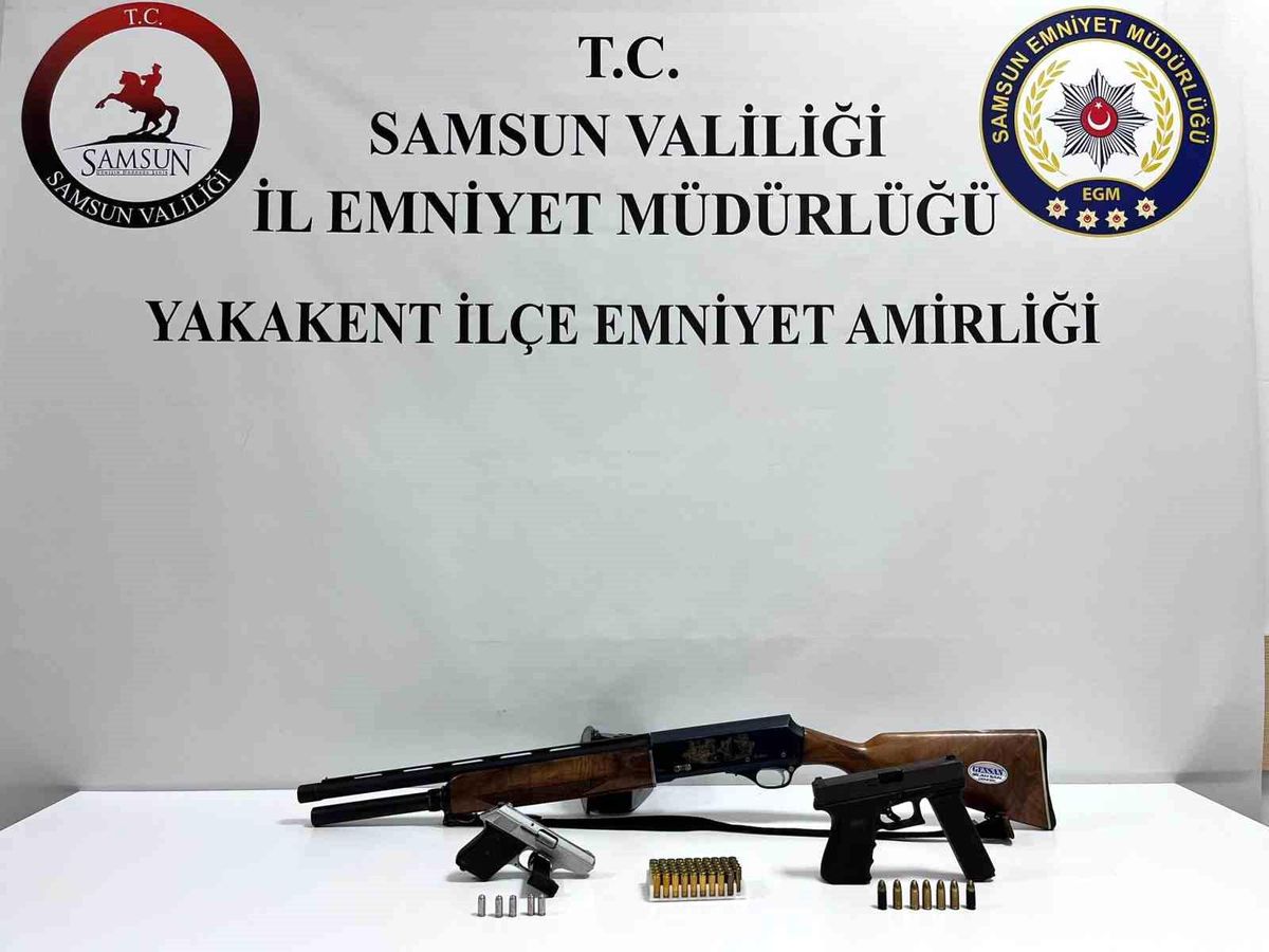 Samsun\'da Ruhsatsız Silah Operasyonu