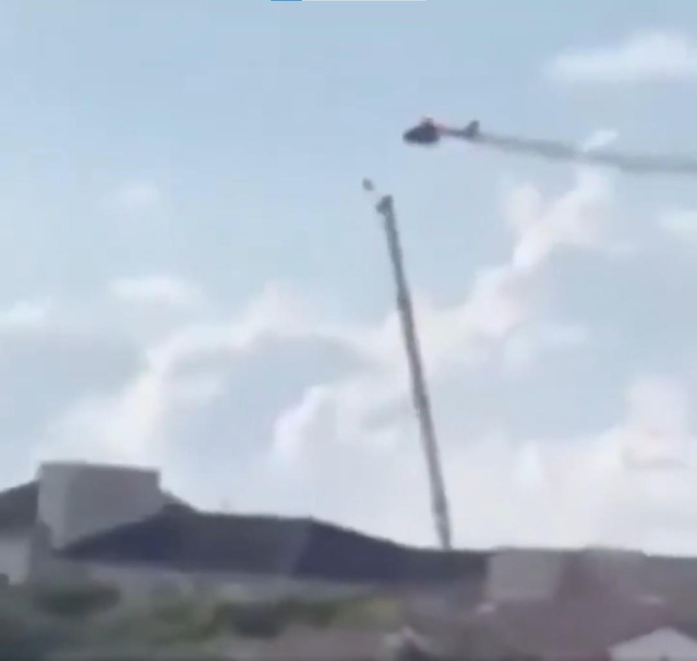 14 kişinin hayatını kaybettiği helikopter kazası kamerada