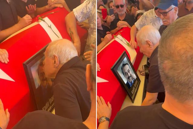 İlyas Salman, Kadir İnanır’ın fotoğrafını öperek gözyaşlarına boğuldu