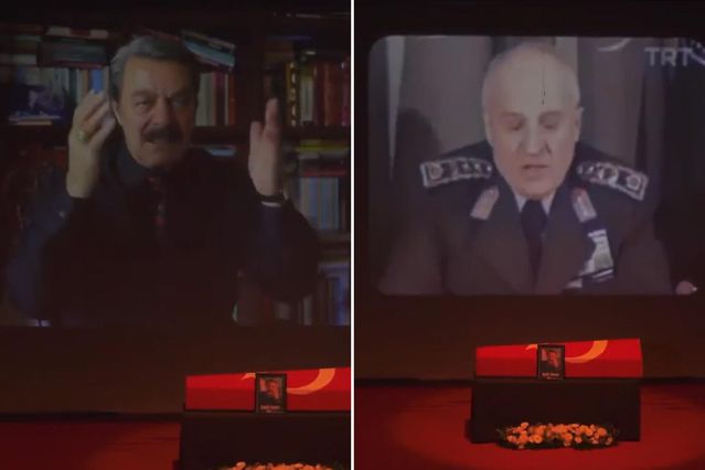 Kadir İnanır’ı anma töreninde “Kenan Evren” gerilimi! Bir kişi salondan çıkarıldı