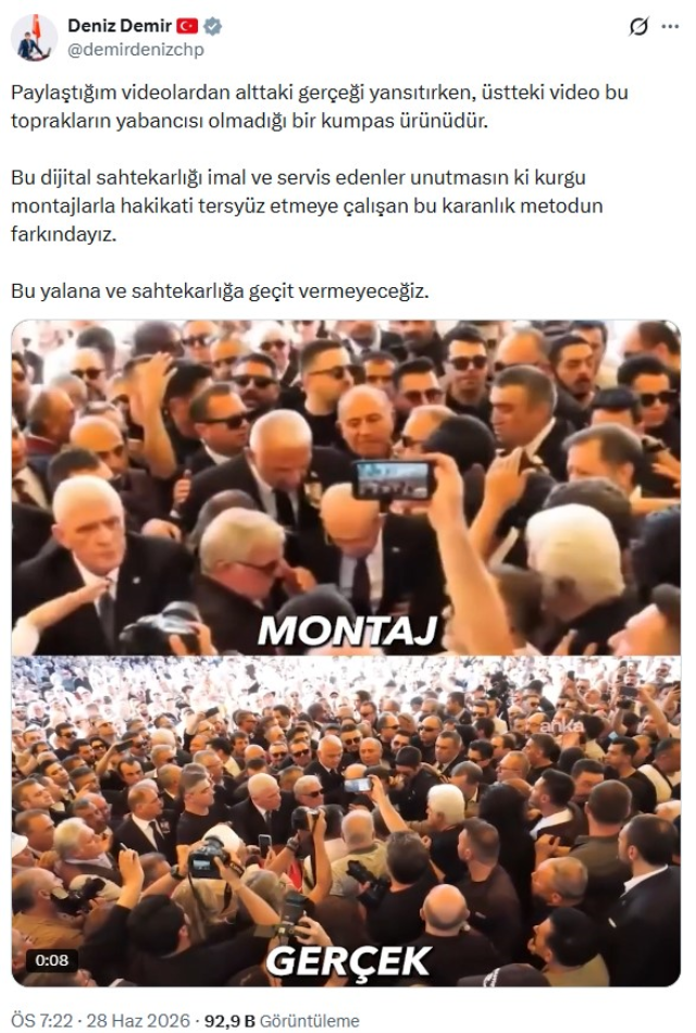 Kılıçdaroğlu'nun yuhalandığı görüntülere CHP'den yalanlama: Montajlandı