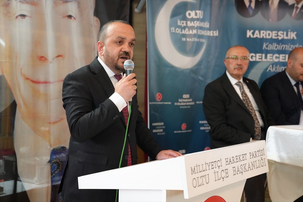 MHP Oltu Kongresi: Vedat Sağlam Yeniden Başkan