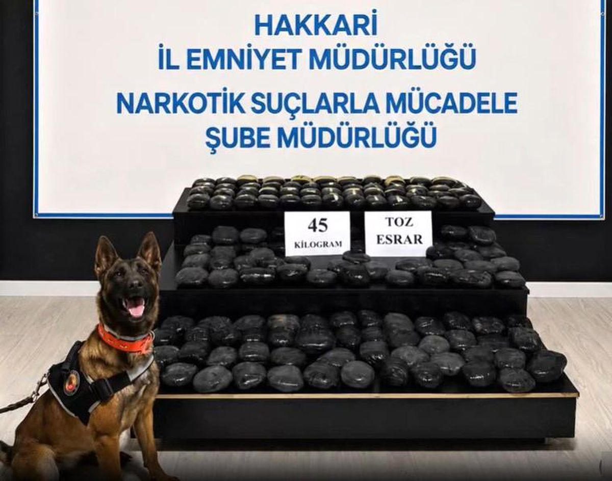 Yüksekova\'da 45 Kilogram Uyuşturucu Yakalandı