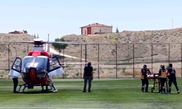 Kalp Krizi Geçiren Hasta Hava Ambulansıyla Sevk Edildi