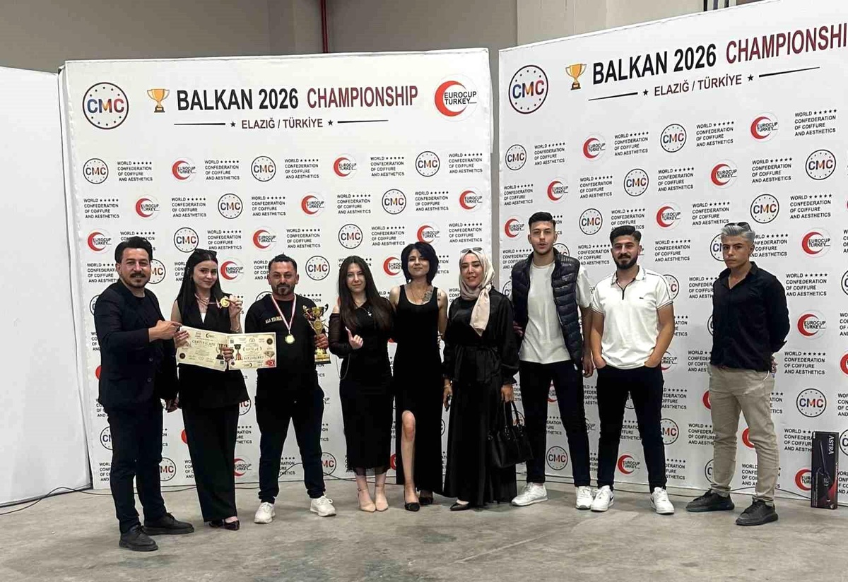 Balkan Kuaför Turnuvası\'nda 3\'üncülük