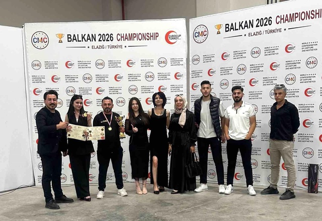 Balkan Kuaför Turnuvası’nda 3’üncülük