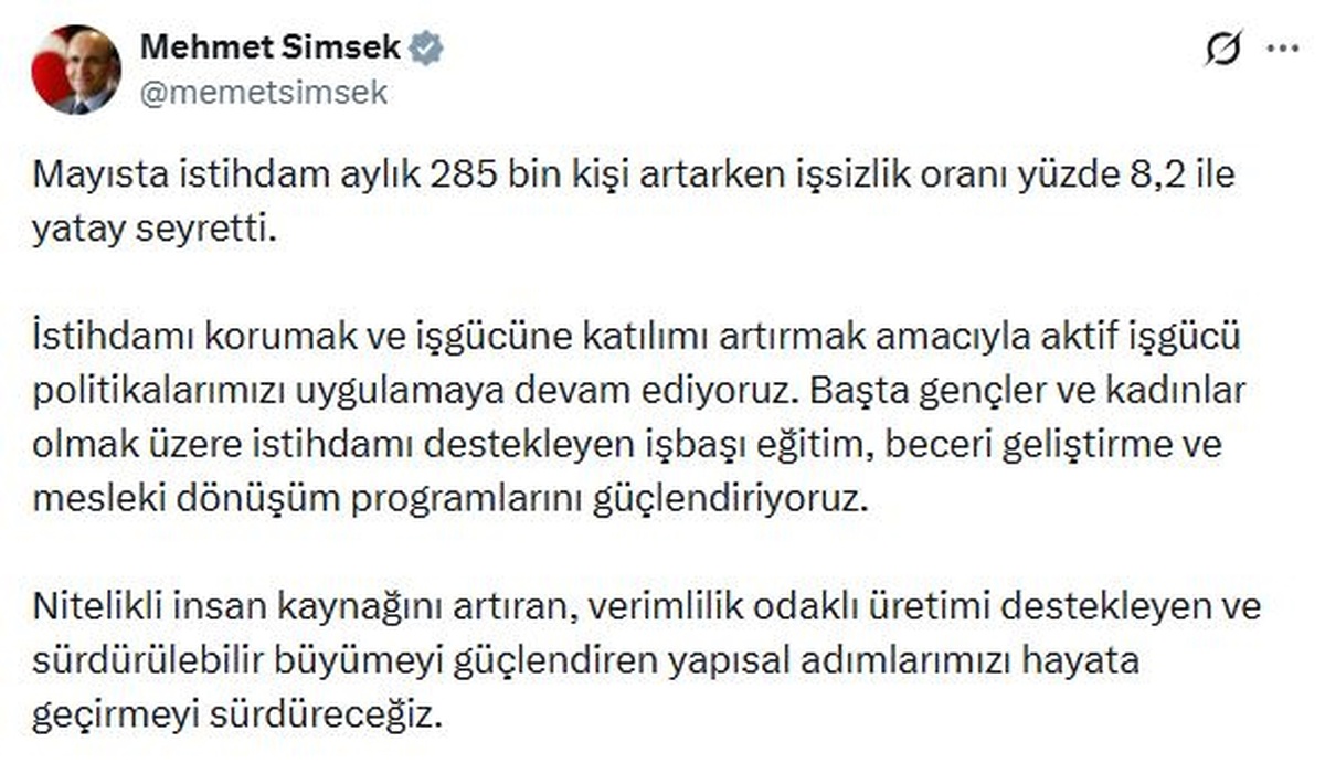 İstihdamı Koruma ve Artırma Açıklaması