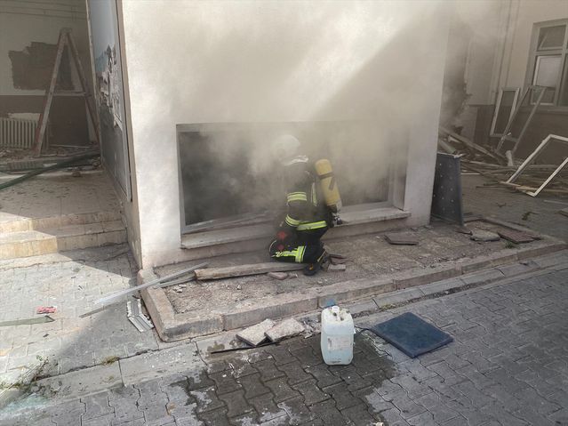 Burdur’da Eski Cezaevinde Yangın