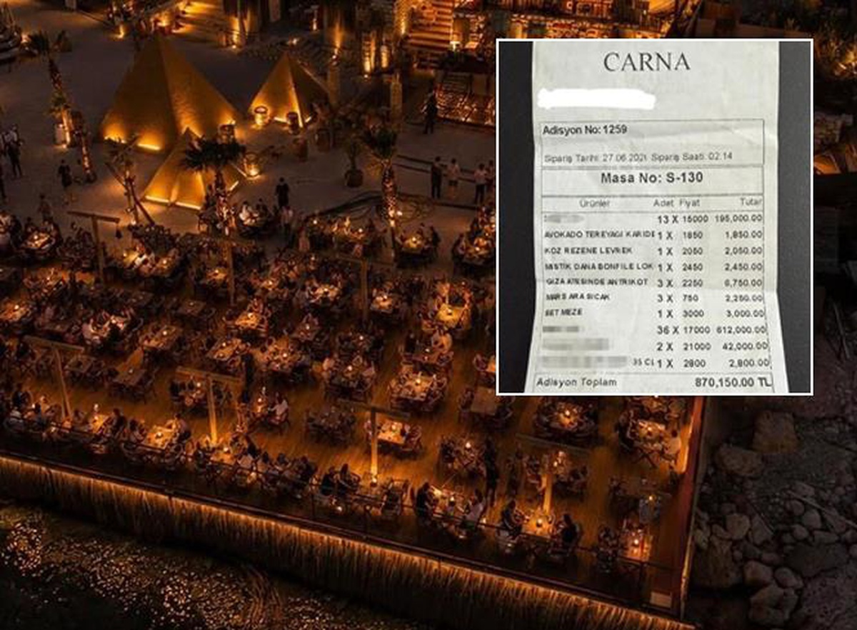 870 bin TL’lik hesap olay oldu, işletme sessizliğini bozdu