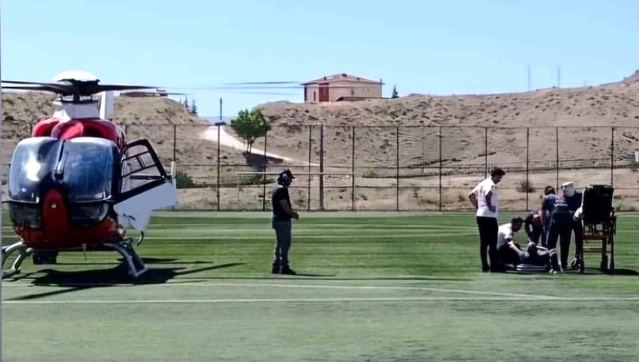 Darende’de Kalp Krizi Geçiren Hasta Hava Ambulansıyla Sevk Edildi