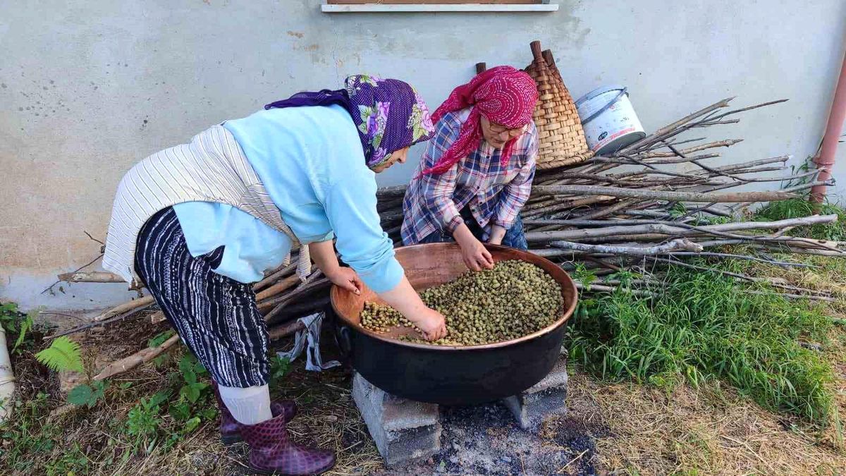 Giresun\'da Dut Pekmezi Üretimi