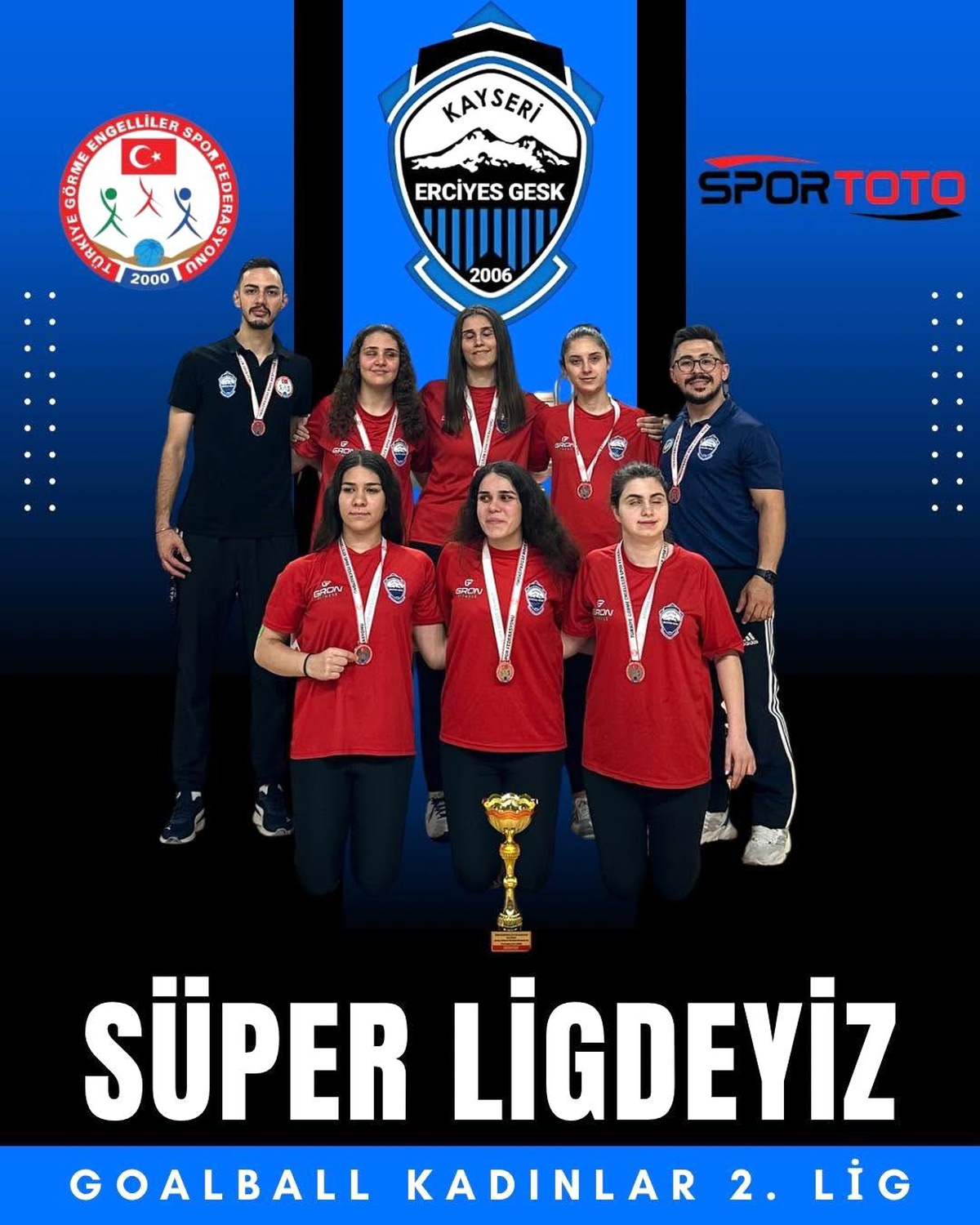 Kayseri Erciyes GESK Süper Lig'e Yükseldi