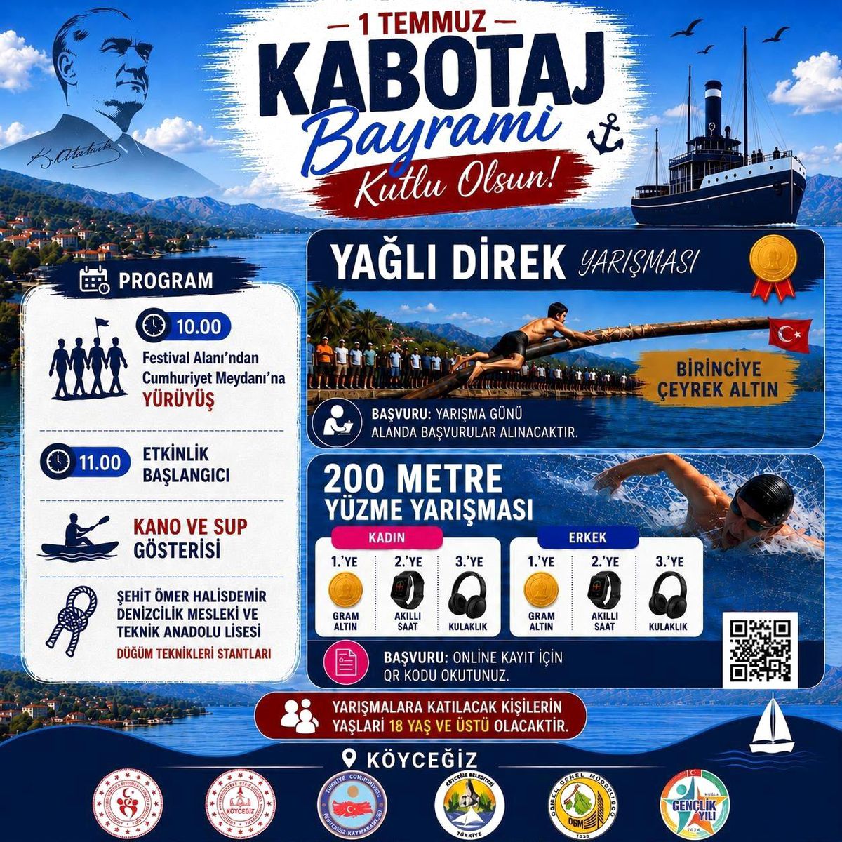 Köyceğiz\'de Kabotaj Bayramı etkinlikleri