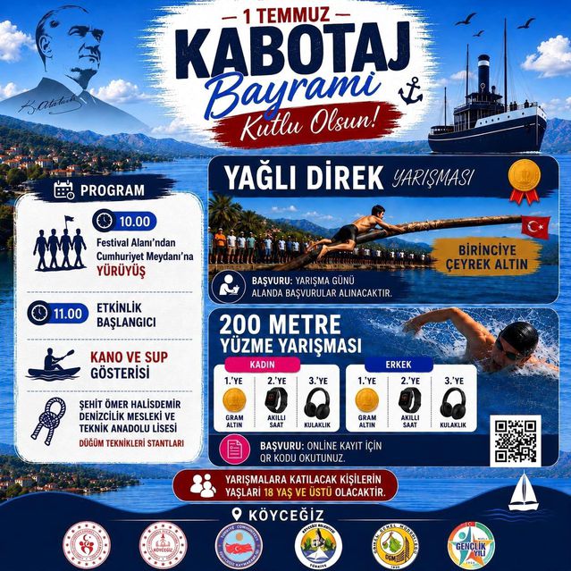 Köyceğiz’de Kabotaj Bayramı etkinlikleri