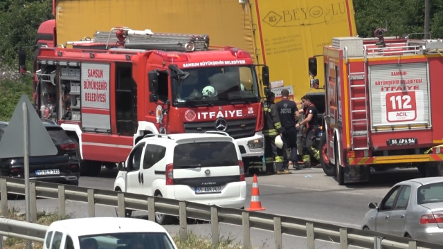Bafra'da trafik kazası: 2 ölü