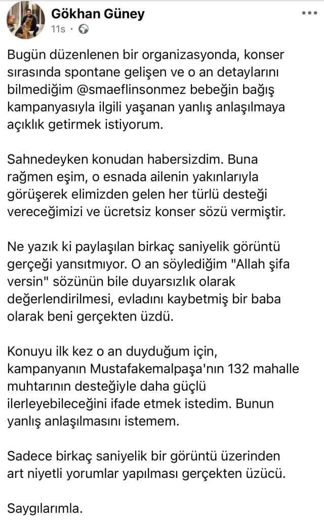SMA'lı bebeğin annesiyle yaşanan diyalog tepki çekti, Gökhan Güney'den açıklama geldi