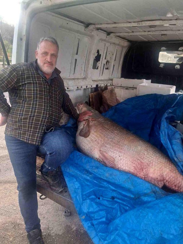 Çermik’te 130 Kilo Turna Balığı Yakalandı