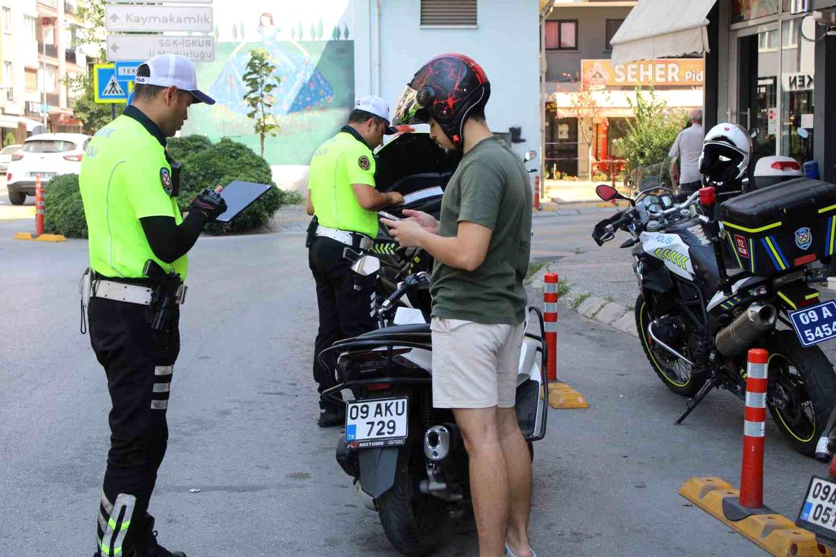 Aydın\'da Motosiklet Denetimi