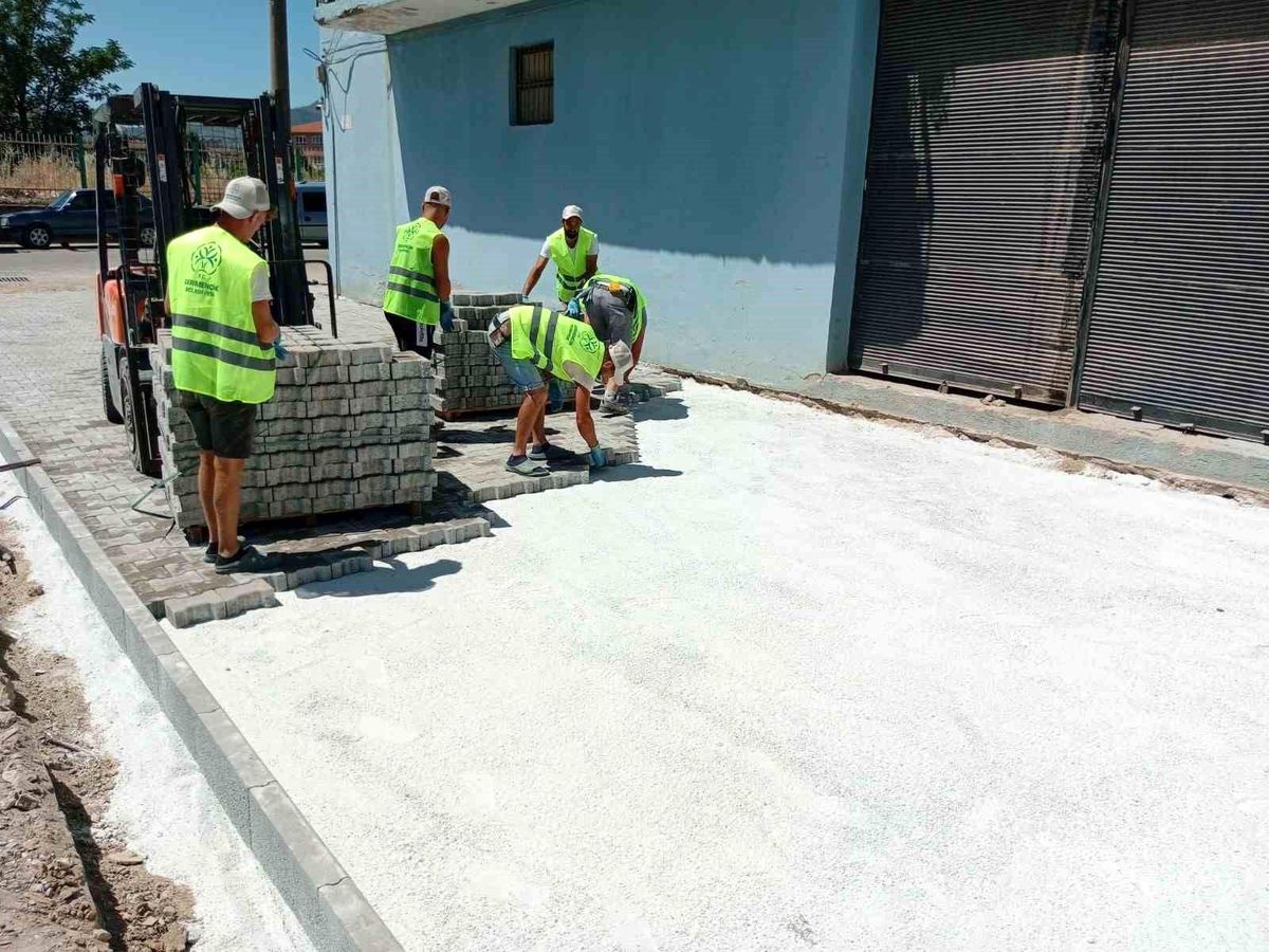 Germencik\'te üstyapı çalışmaları başladı