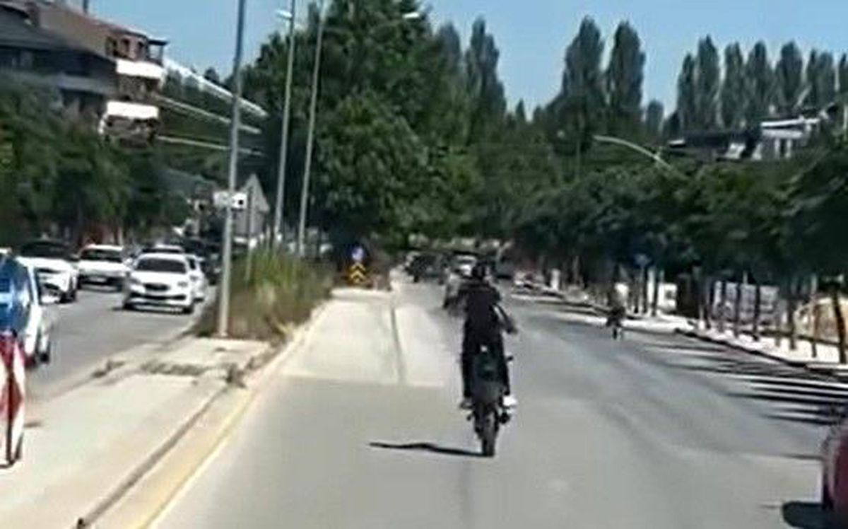 Eskişehir\'de Kasksız Motosiklet İhlali